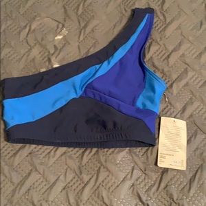 Capezio one shoulder sports bra